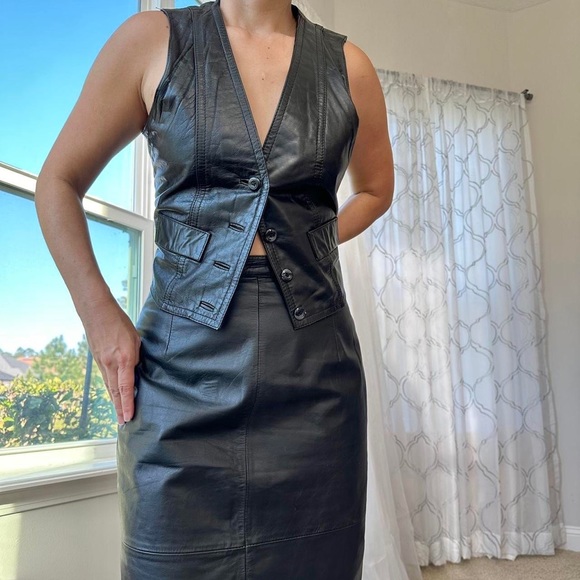 Tops - VTG leather vest